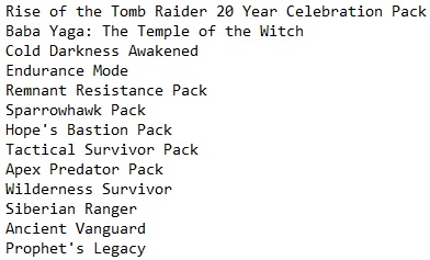 Rise of the Tomb Raider: 20 Year Celebration