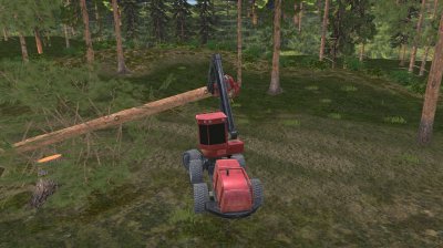 Forest Harvester Tractor 3D