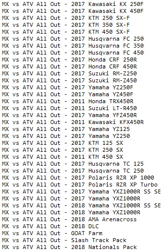 MX vs ATV All Out